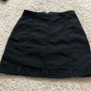 Free people Modern Femme Black Denim Skirt